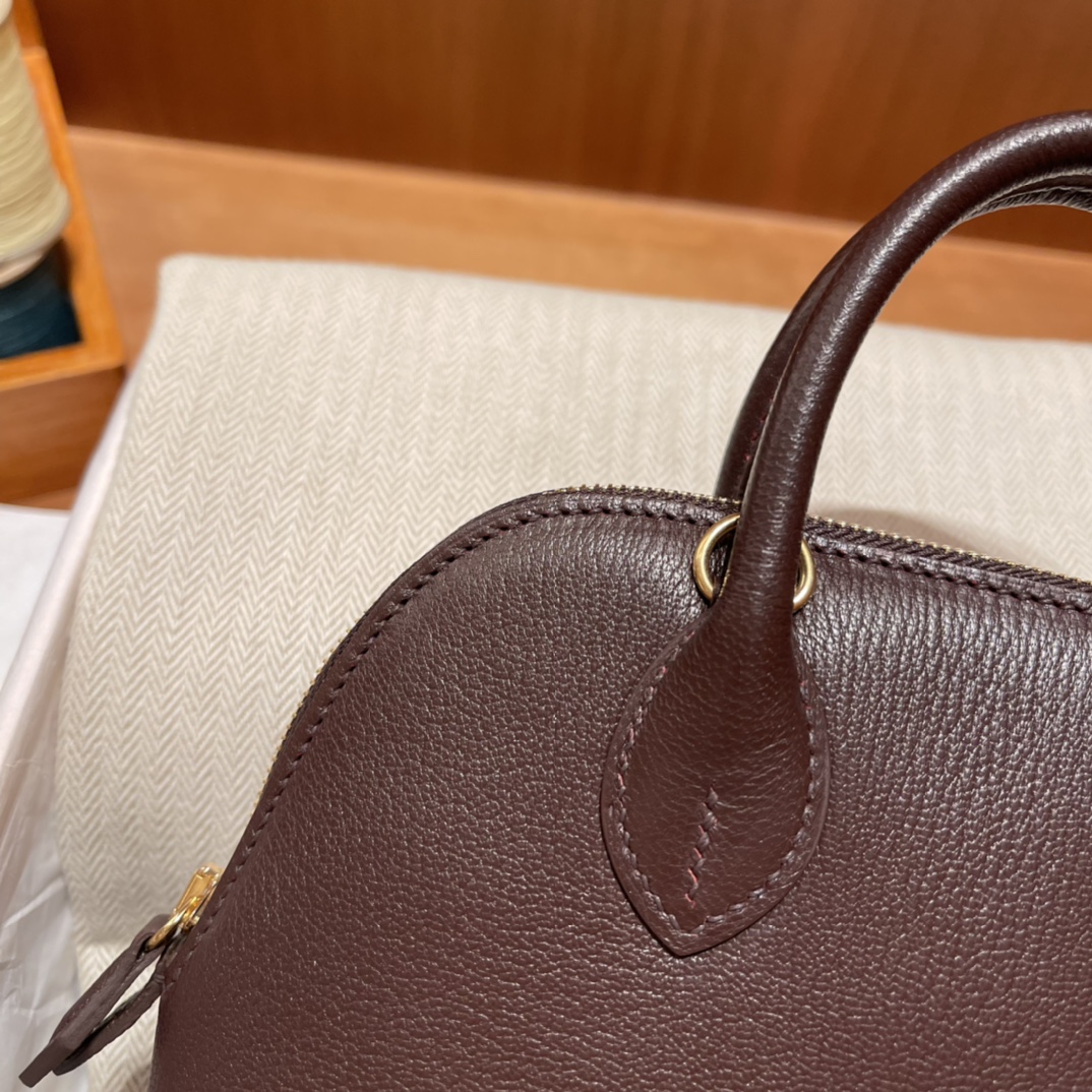 에르메스 미니 볼리드18 에버골드 금장 염소가죽